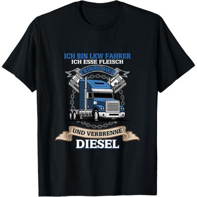 Driver Ich bin ein LKW Driver ich esse Fleischt T-Shirt
