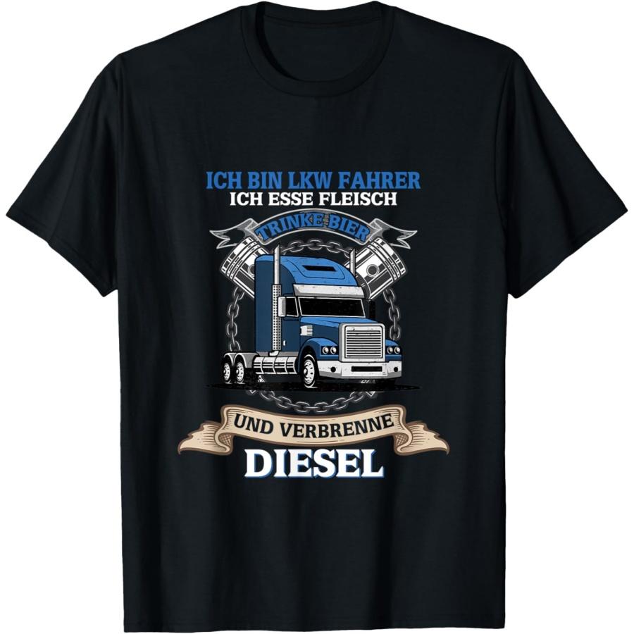 

Driver Ich bin ein LKW Driver ich esse Fleischt T-Shirt XXXXXL чорний