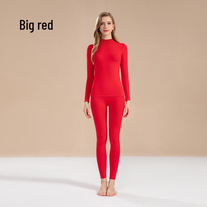 Damen Herbst & Winter Reines Baumwoll-Mittelhoher Kragen Thermoset: 2025 Neuer Stil Basisschicht