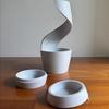 Cloud Watering Planter with Hidden Drainage Tray Self Watering Planter with Slow Drip Rain Effect Modern Desktop Flower Pot for Succulents Herbs Home