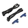 Fuel Injector Set with Pigtail Harness 1202863 Replacement for Polaris Ranger Sportsman RZR