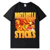 2026 Mozzarella Sticks Lustige Meme T-Shirts Mode Grafik Baumwolle Streetwear Ästhetisch Lässiges Kurzarm-T-Shirt Herrenbekleidung