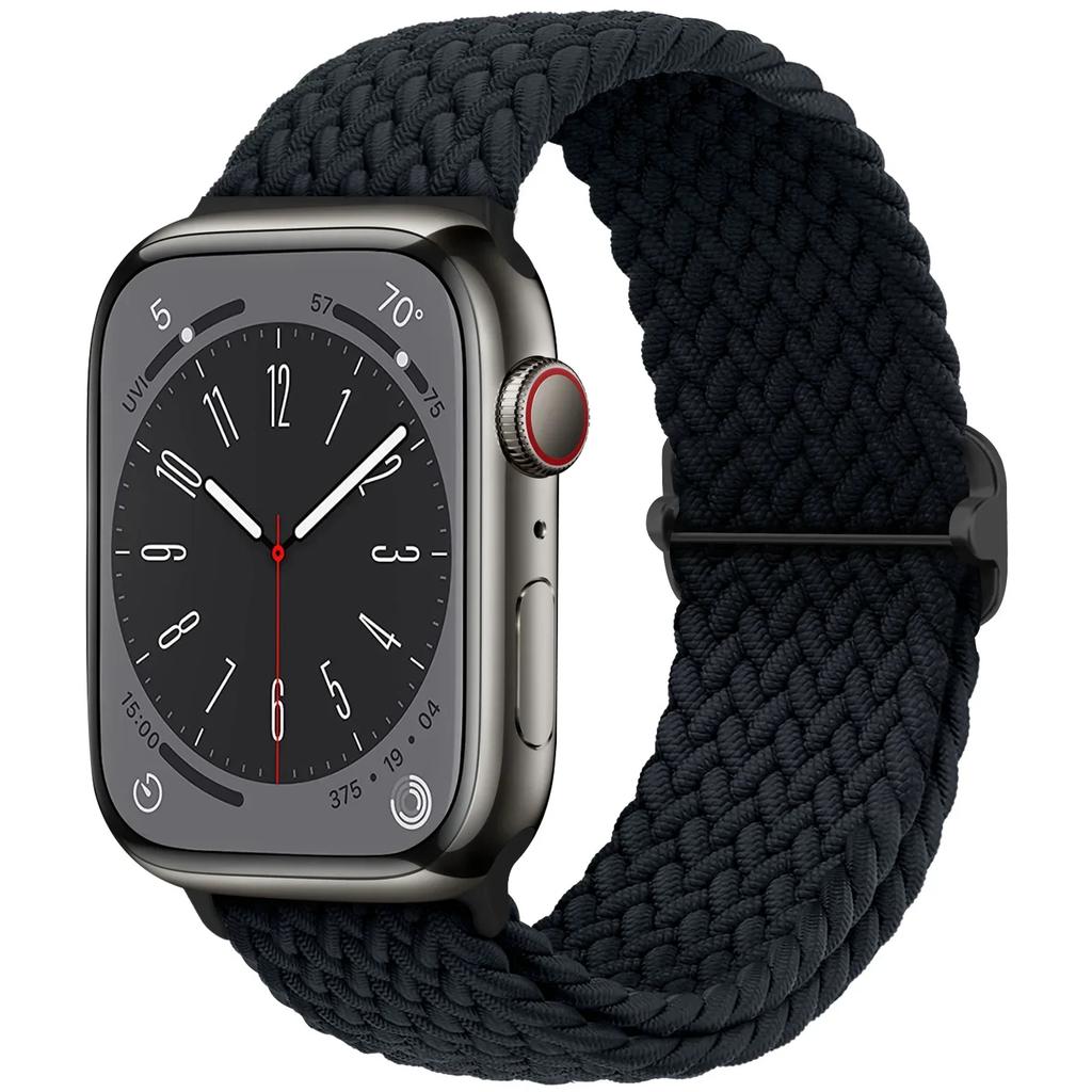 For Apple Watch Band 44mm 40mm 45mm 49mm 41mm 45 Mm Correa Braided Solo Loop Bracelet iWatch Series 8 9 3 Se 5 6 7 Ultra 2 Strap