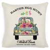 Pillowcase Easter Pillowcase Cartoon Truck Garland Rabbit Egg Animal Plaid