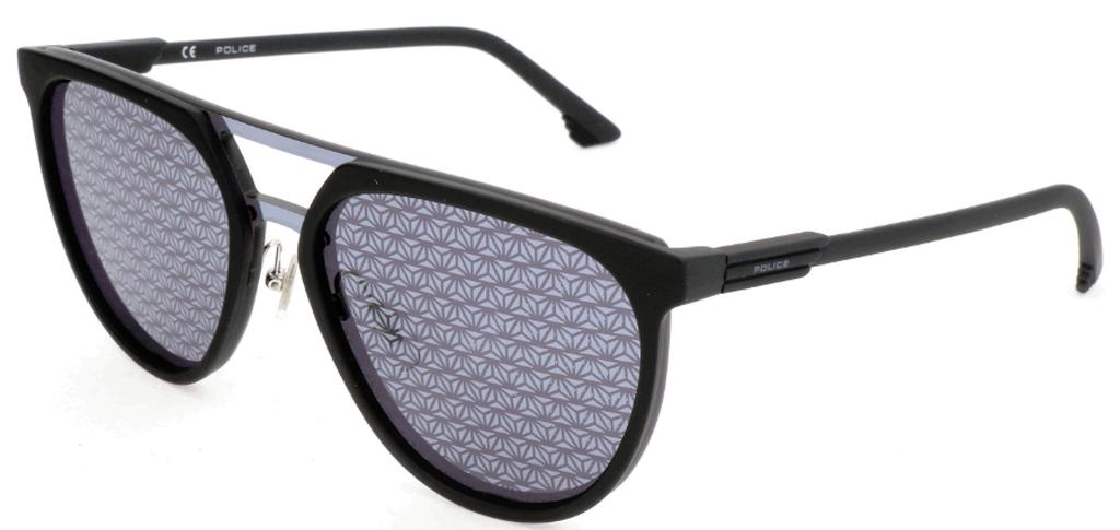 Police Sunglasses SPL586 Matte Black EU 99 Men's (-)