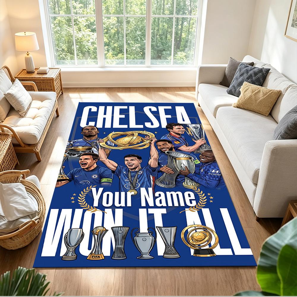 Chelsea Fc Football Player Customized Name Floor Mat Design for Study room Game Room Decorate room Dormitory Antislip Carpet Decorate Offices