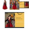 Exquisite Wicked Vampire Cosplay Costume Red Tulle Fancy Dress For Girls