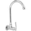 Rubinetto da Cucina, Rubinetto per Lavello Singolo Tubo Freddo a Parete, Girevole a 360°, Filettatura G1/2pollice, Rubinetto da Cucina Senza Tubo, Uscita in Rame