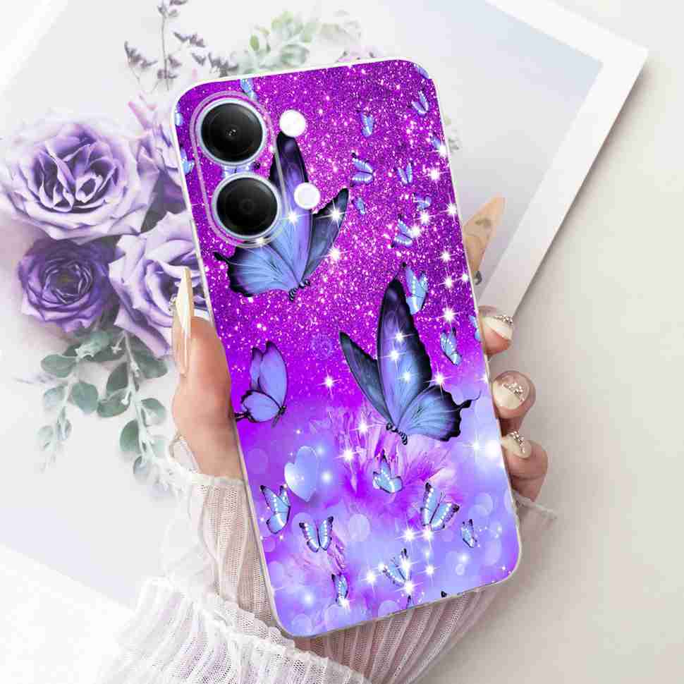 For vivo Y05 4G 6.74" Case Simple Cute Cartoon Cat Rabbit Silicone TPU Back Cover For Vivo y05 VIVO Y 05 4G Phone Cases Bumper
