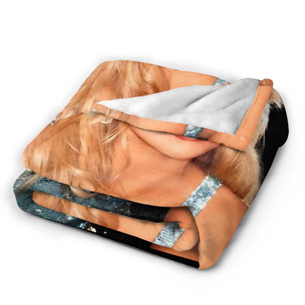 Sabrina diva pop Cantante americana Sabrina Carpenter Morbida Coperta Ufficio Peluche Coperta da Lancio Flanella Copriletto Copri Divano Letto