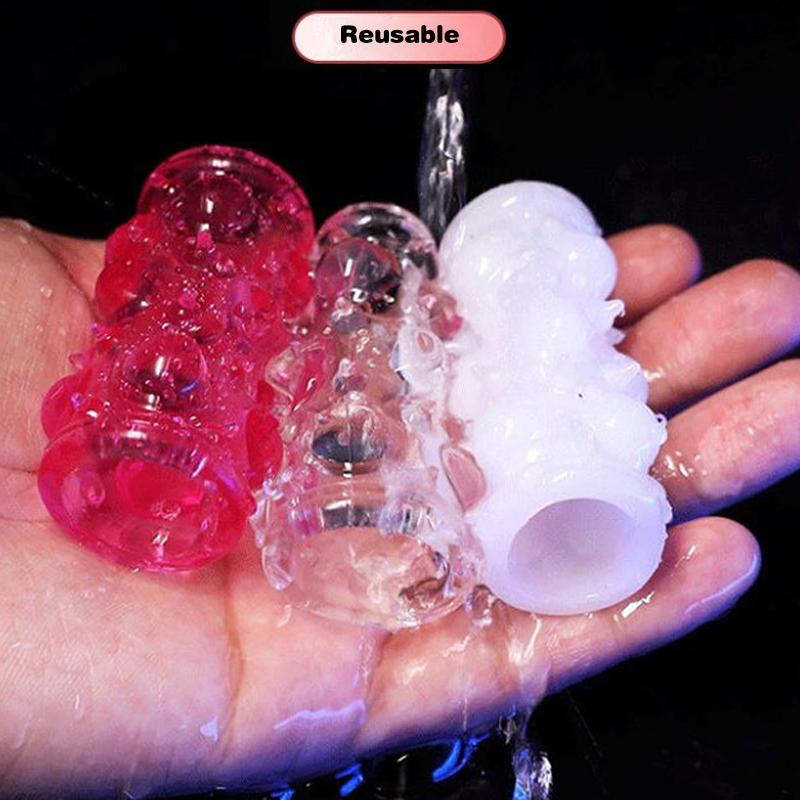 Penis Ring Extension Sleeve Delay Ejaculation Stronger Erection Massager Adult Sex Toys Supplies For Men