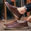 38-46 Men's Genuine Leather Shoes Spring and Autumn New Style Sports Running Shoes