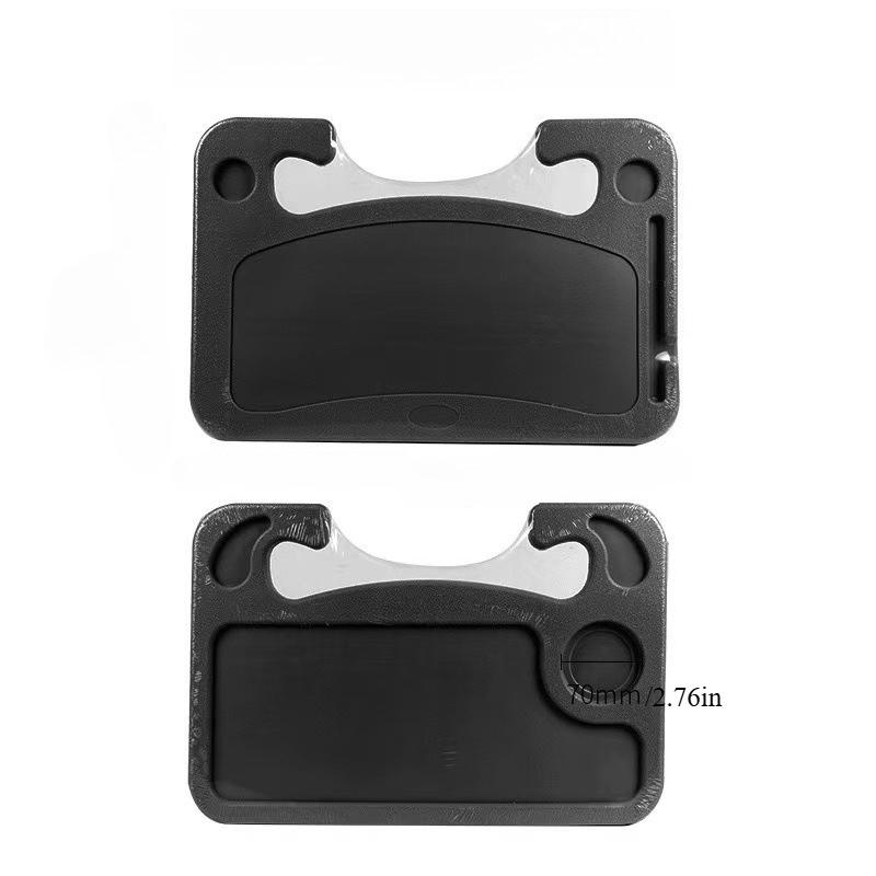 

2-in-1 Car Steering Wheel Tray Table, Desktop Organizer with Laptop Tray and Cup Holder, High-Strength ABS Material Construction 1pc чёрный