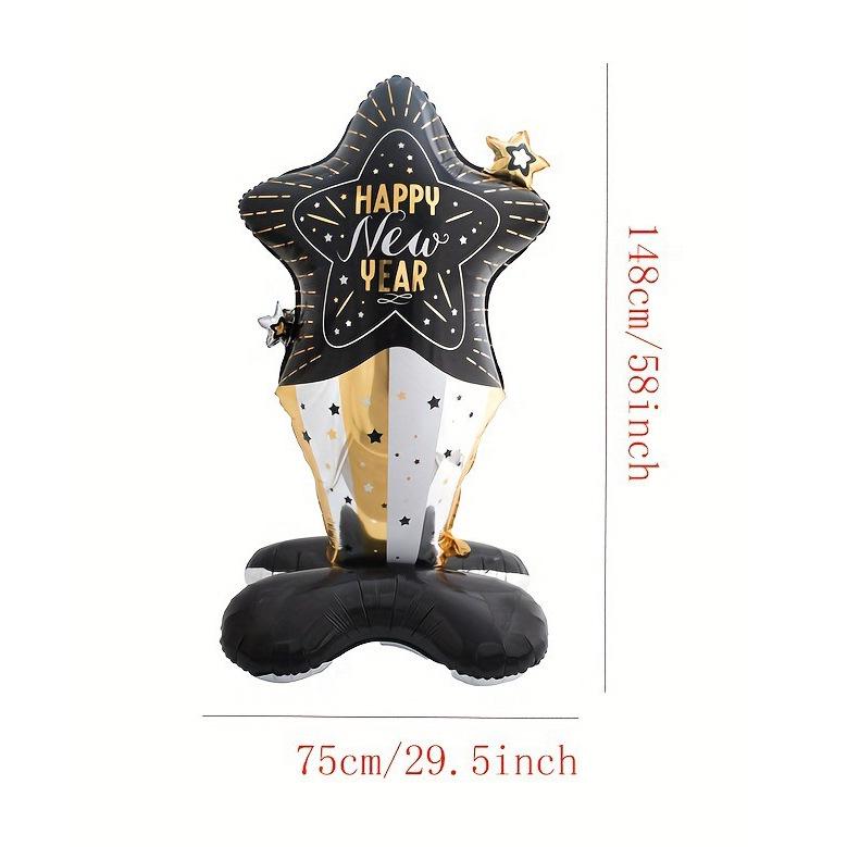 New Year’s Eve Wine Bottle & Party Decoration Aluminum Foil Balloons