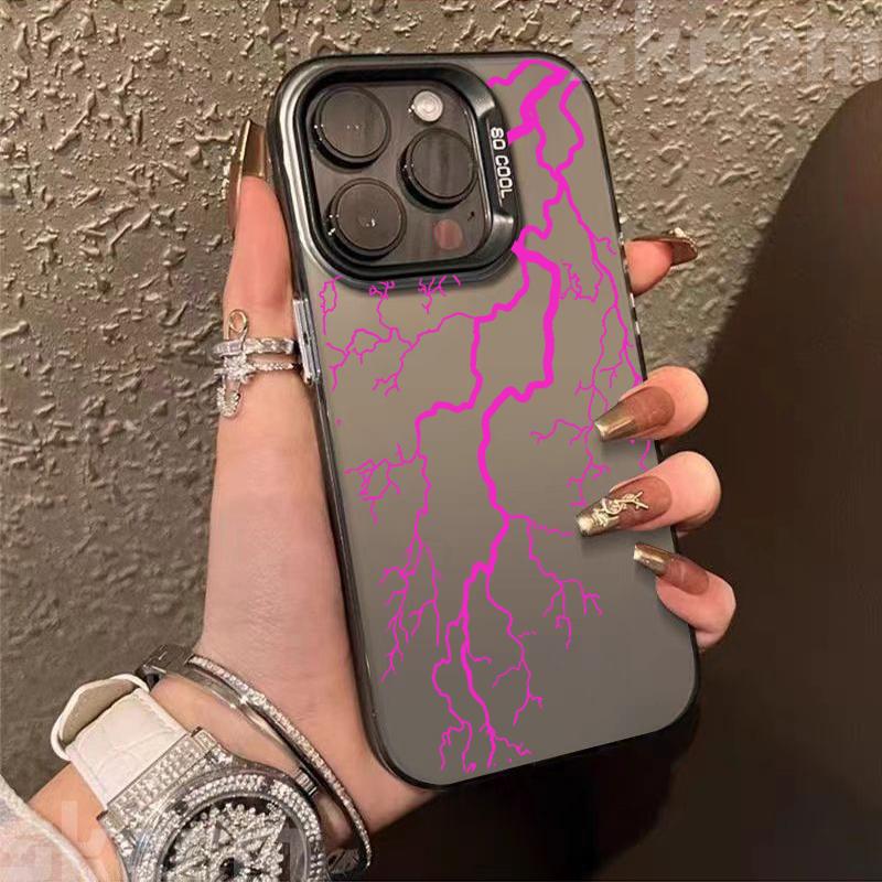 Super Cool Lightning Design TPU Basic Phone Case For iPhone 16 Pro Max 11 12 13 14 15 16E XS X XR 7 8 Plus Shockproof Hard Cover