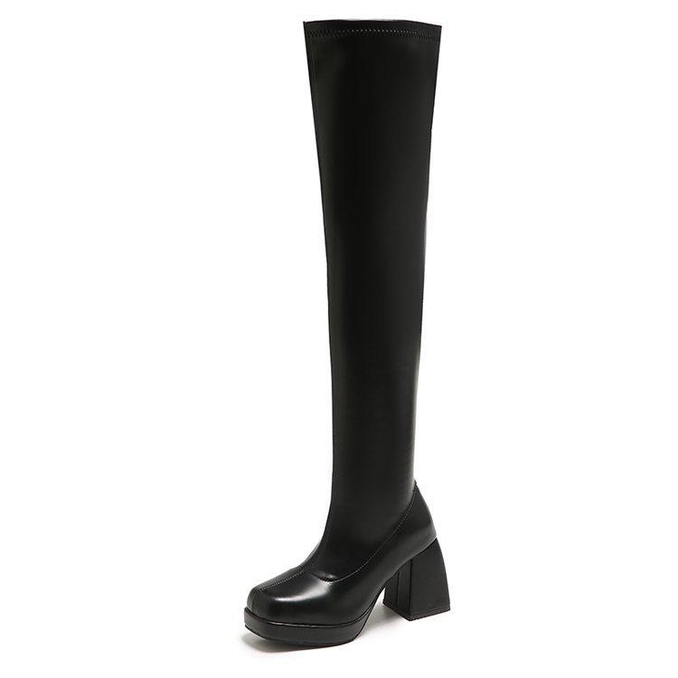 

Мода Мода Темперамент Женская обувь 2025 Осень Новые Ботинки женские в британском стиле Простые Универсальные Женские Кожаные Ботинки Zapatos De Mujer 44 чёрный