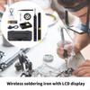 USB Powered Cordless Soldering Iron With Adjustable Temperature And LCD Display For Electronics Repair And Projects M4YD
