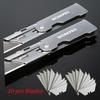 Mini Folding Utility Knife Set Quick Change Pocket Utility Knife with Belt Clip Blade Knife for Cutting Box Paper EDC Tool
