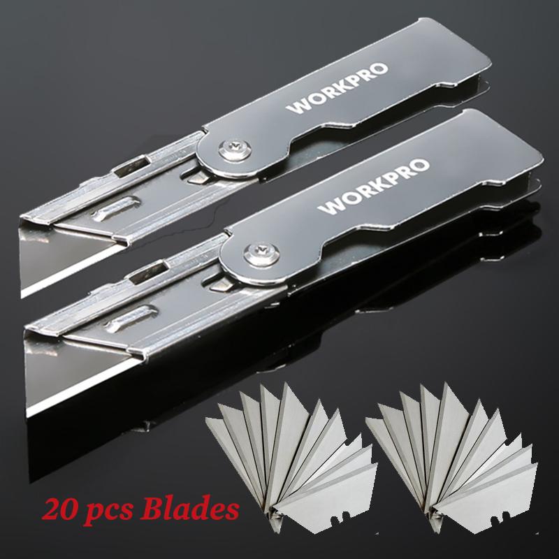Mini Folding Utility Knife Set Quick Change Pocket Utility Knife with Belt Clip Blade Knife for Cutting Box Paper EDC Tool