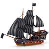 Hallisun Piratenschiff Bausteine 53cm Großes Schiff Montage Miniatur Kompatibel mit Normalgröße für Erwachsene und Jungen und ab 968 Teile Set,