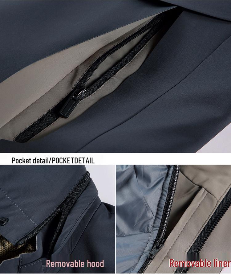 2024 Men's High-End Autumn Winter Hooded Down Jacket - Windproof, Warm, Casual Top for Middle-Aged