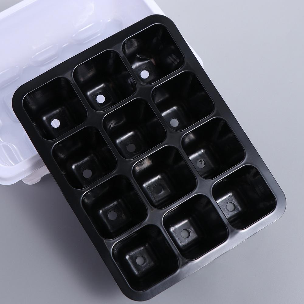 White Portable Nursery Box Set Breathable Plant Seedling Tray Germination Box  Bonsai