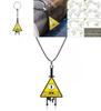Gravity Falls Bill Collectible Alloy Necklace With Geometric Pendant For Cosplay And Casual Wear