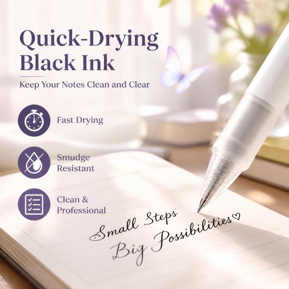 Smooth Writing Butterfly Pen with Moving Wings 0.5mm Black Ink Pens Student Writing
