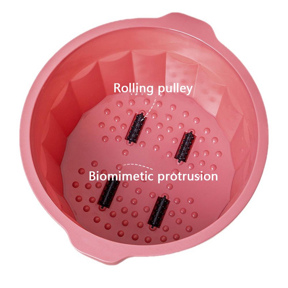 Plastic Footbath Massage Bucket Soaking Bucket Portable Basin Spa Foot Bath Bucket Household Sauna Bathtub Pedicure Bath Bathtub