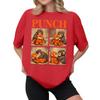Women's Casual Printed T-Shirt Round Neck Pullover Short Sleeve Top