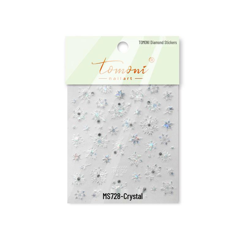 

Кристальные наклейки Tomoni для ногтей и чехлов для телефонов: Коллекция «Снежинка»