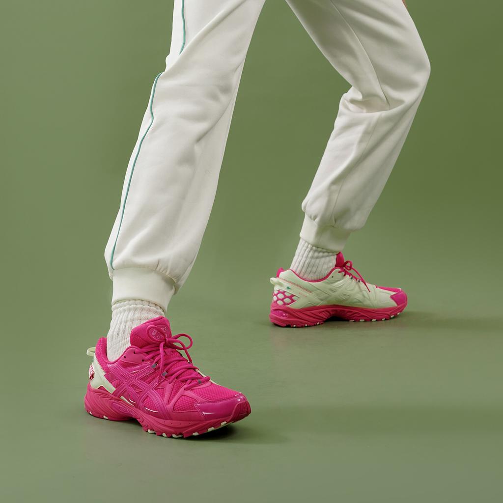 Asics 8On8 X Gel-Kahana Tr Fabric Synthetic Leather Trendy Versatile Low-Top Lifestyle Casual Shoes Unisex Sneaker Rose-Red 1203A236-500