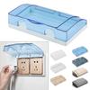 New Plastic Switch Protection Box Transparent Double Sockets Socket Protector 86 type Power Outlet Electric Plug Cover