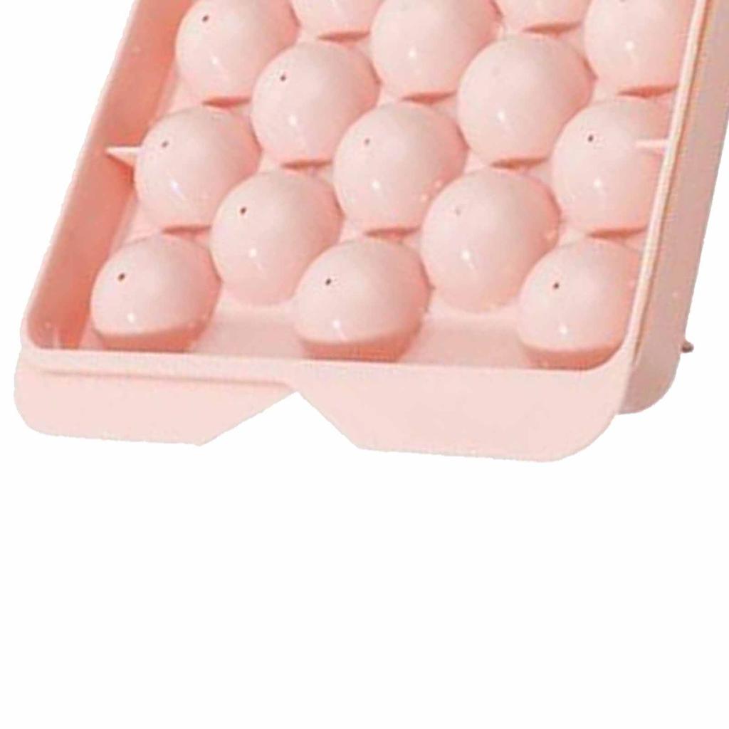 33 Grid Ice Tray with Lid Compact Freezing Balls Mold PP Plastic Sphere Ice Cube Maker for Home Use