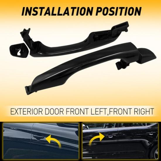 For 2017-2020 Hyundai Elantra Sedan Front Exterior Door Handle Pair Left & Right
