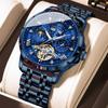 Strass Herren Armbanduhr Mode Datum Hohl Tourbillon Herren Uhr Automatisch Mechanisch Edelstahl Herrenuhren