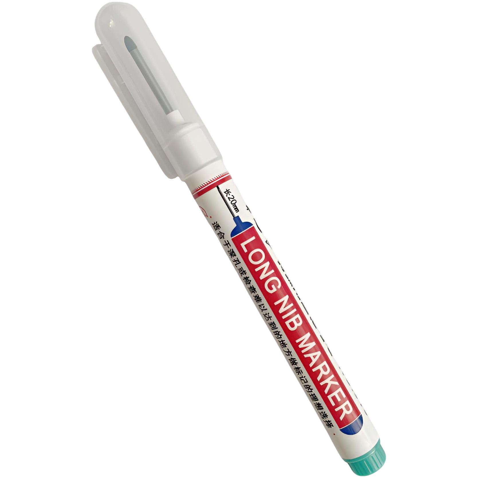 Водонепроницаемый столярный маркер с длинным носиком: Масляный глубокопишущий маркер для многоцелевого использования на плитке