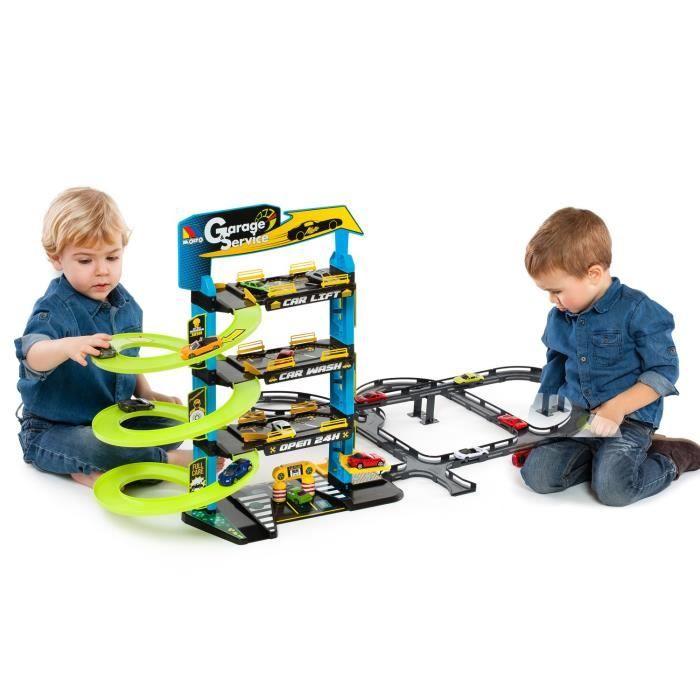 Garage pour enfants Molto avec 4 étages + pistes