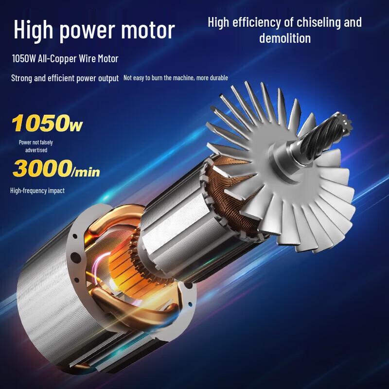 Dongcheng High Power Electric Demolition Hammer CN plug (adapter included)