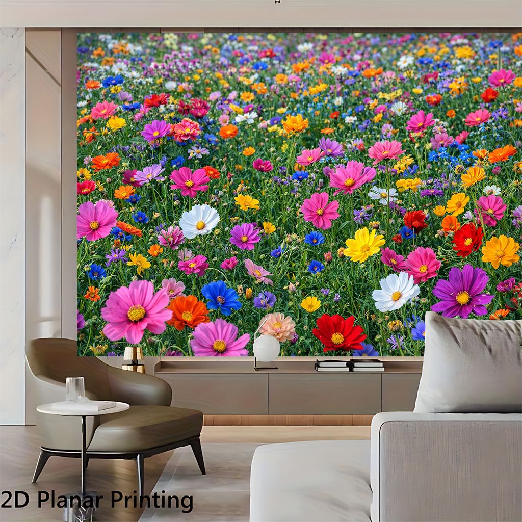 1Pcs Wildflower Meadow Blooming Decoration Background Backdrop Decorations For Photo Studio Photo Booth Party