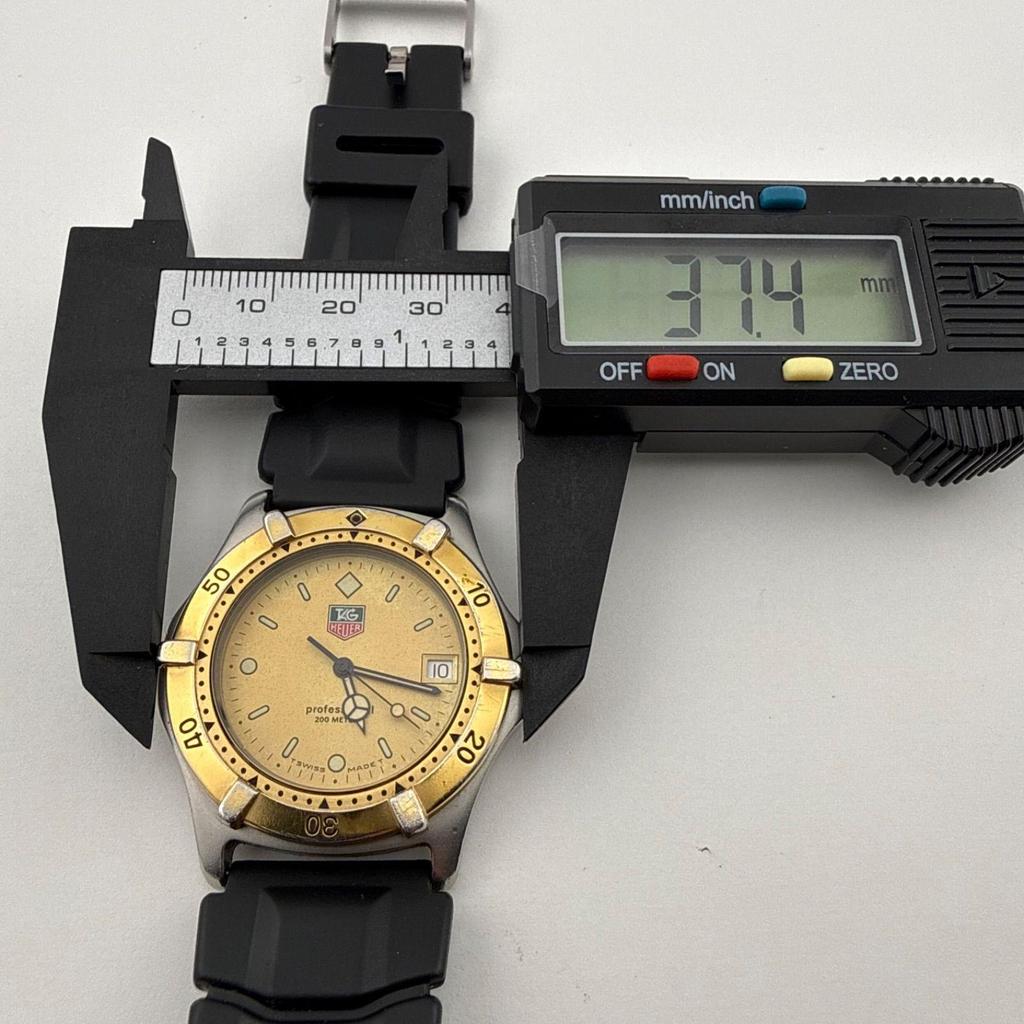 Used TAG HEUER Professional 964.006 Men's Watch Quartz Working Item Battery Replaced [T448]