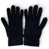 Excellent HERMES gloves H pattern knitting black cashmere mens M Used