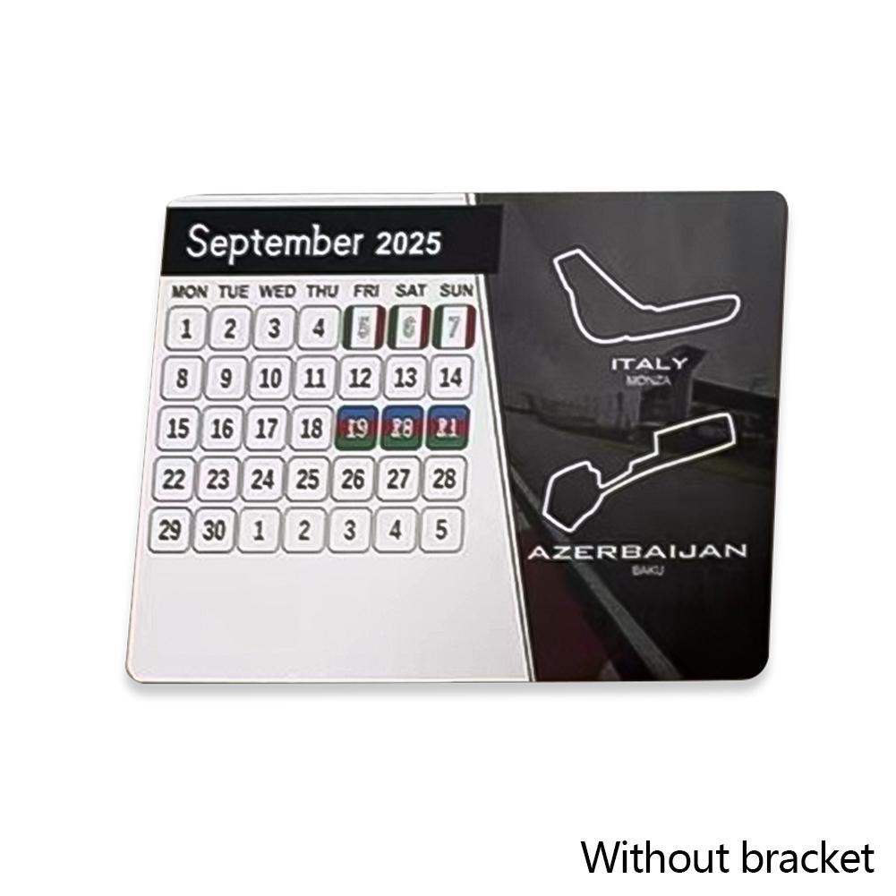 

Календарь 2025 года для гонок Формулы-1 Формулы-1 Календарь 2025 года Украшение рабочего стола Календарь 2025 года с подставкой для автомобиля F1 B
