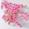 Artificial Flowers Adjustable Height Curvature Silk Plum Blossom Stems Fake Flower with Iron Wire Wedding Home Decor