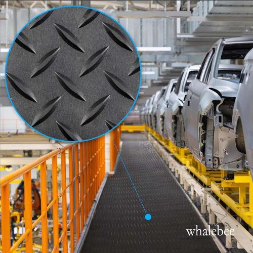 2mm Thick Shock-Absorbing Rubber Floor Mat for Garages, Parking Lots, Rolls Available In 1m, 2m, 3m, and 5m Lengths. Waterproof, Flame-Retardant, and