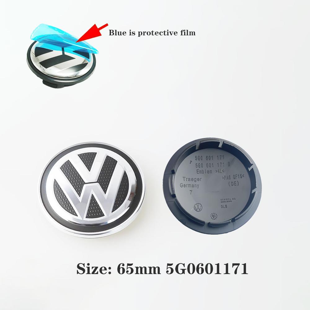 ZDFVU1 Hot Emblems 4pcs 55mm 56mm 65mm Car Wheel Center Caps Hubcap Cover for VW Volkswagen Jetta MK5 Golf Passat Styling 3B7