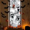Halloween Wall Stickers Featuring Horror, Bloody, Screaming Skeletons with Self-adhesive PVC Stickers for Living Room and Holiday Party Decorations
