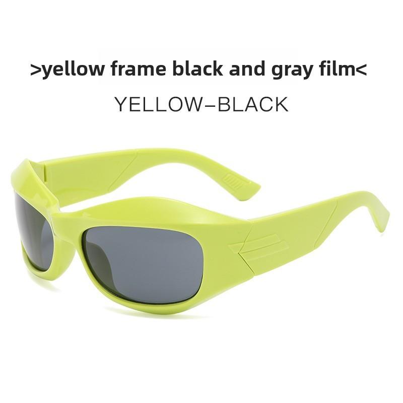 Punk Hiphop Trendy Sunglasses With Polycarbonate Lenses For Streetwear And Outdoor Activities