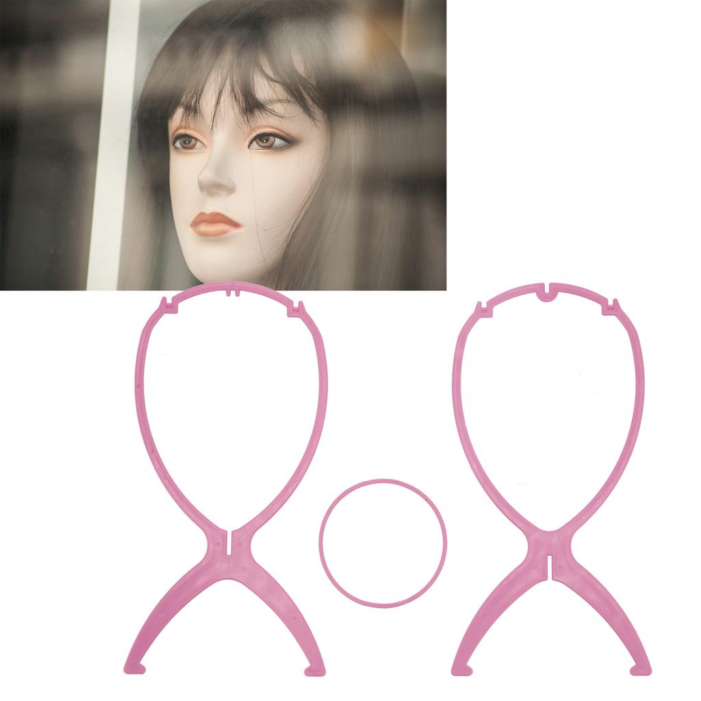 Professioneller Perückenkopfständer, Reise-Klapp-Perückenständer, Halter für den Friseursalon zu Hause