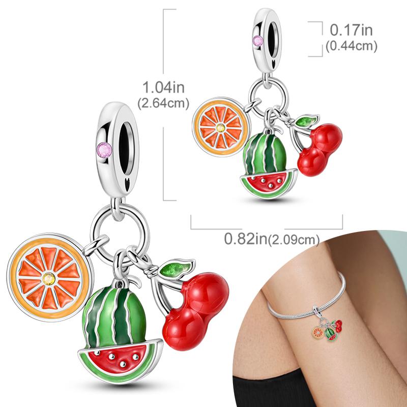 New Silver Plated Charms Beads Turtle Starfish Shell Sea Blue Summer Beads Fit Original Charms DIY Woman Jewelry Gift